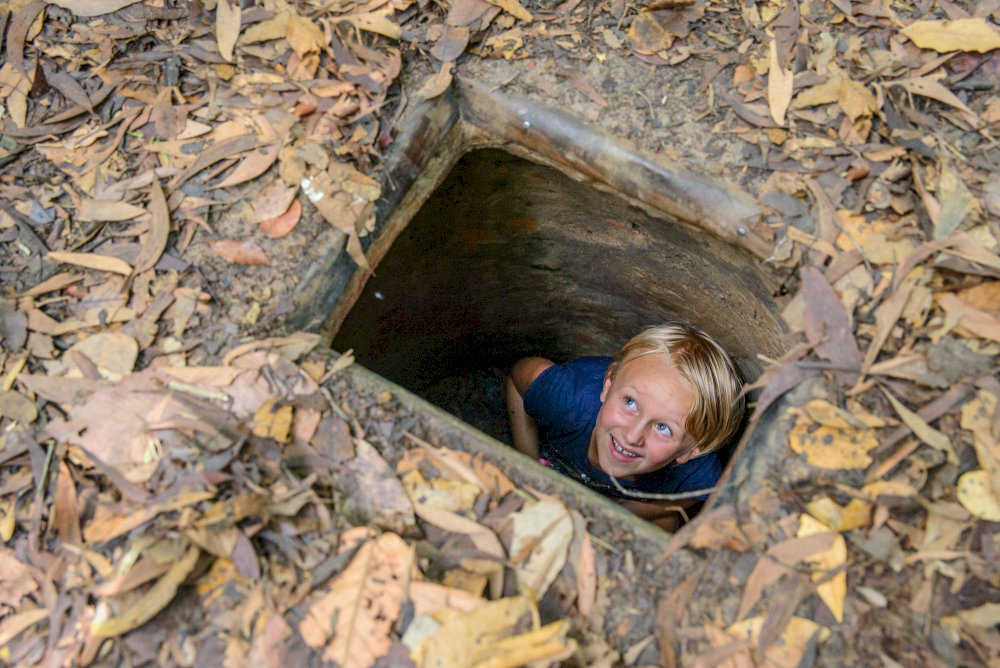 The best time to visit Cu Chi Tunnels is during the dry season